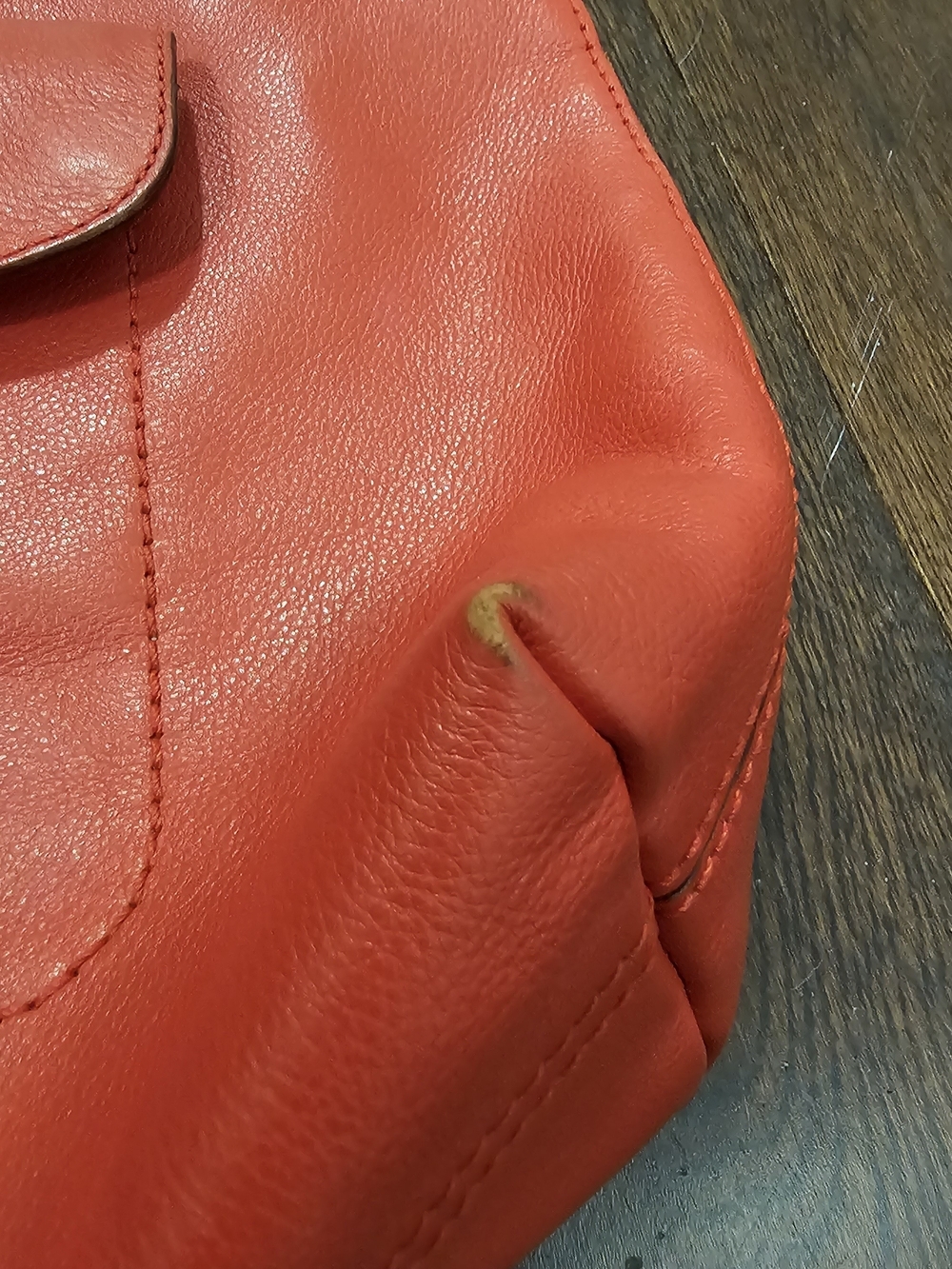 Kate Spade Coral Red Leather Crossbody Bag - Picture 12 of 12